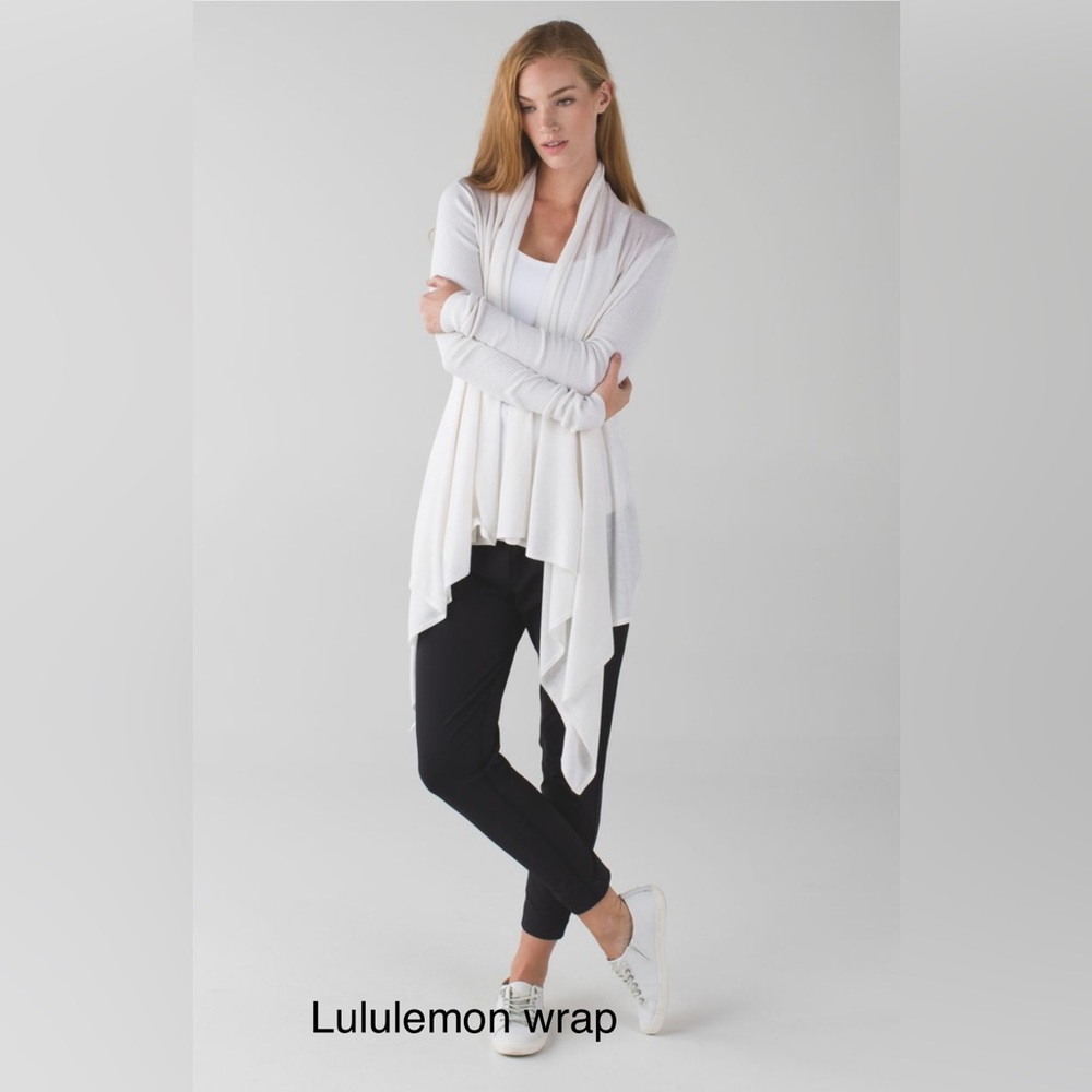 FLASH SALE Lululemon white wrap cardigan